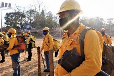 En marcha operativo para combate de incendios en la Sierra de Villacorzo 