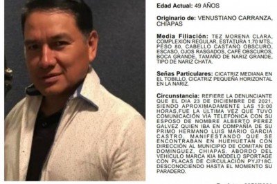 Familiares y amigos de Alberto Pérez Gálvez solicitan activar protocolo de búsqueda del defensor de pueblo originarios